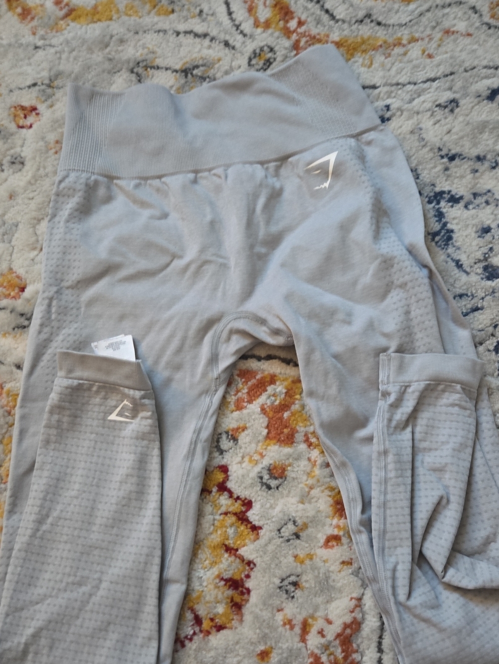 Gym Seamless  Leggings - Light Gray